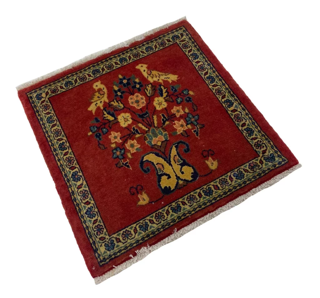 Perserteppich Sarough 56 x 53 cm Wolle handgeknüpft