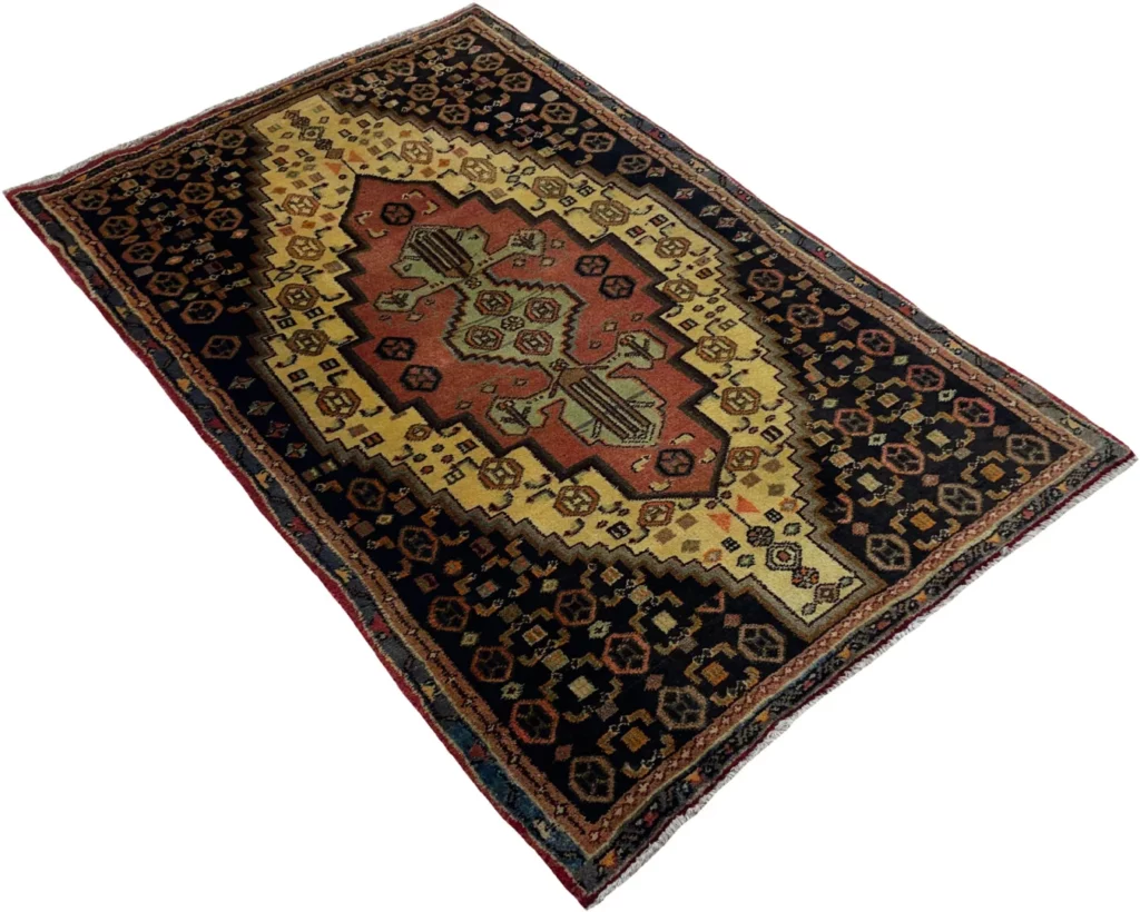 Perserteppich Senneh 121 x 80 cm Wolle handgeknüpft
