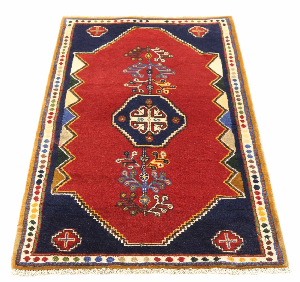 Perserteppich Shiraz 145 x 82 cm Wolle handgeknüpft