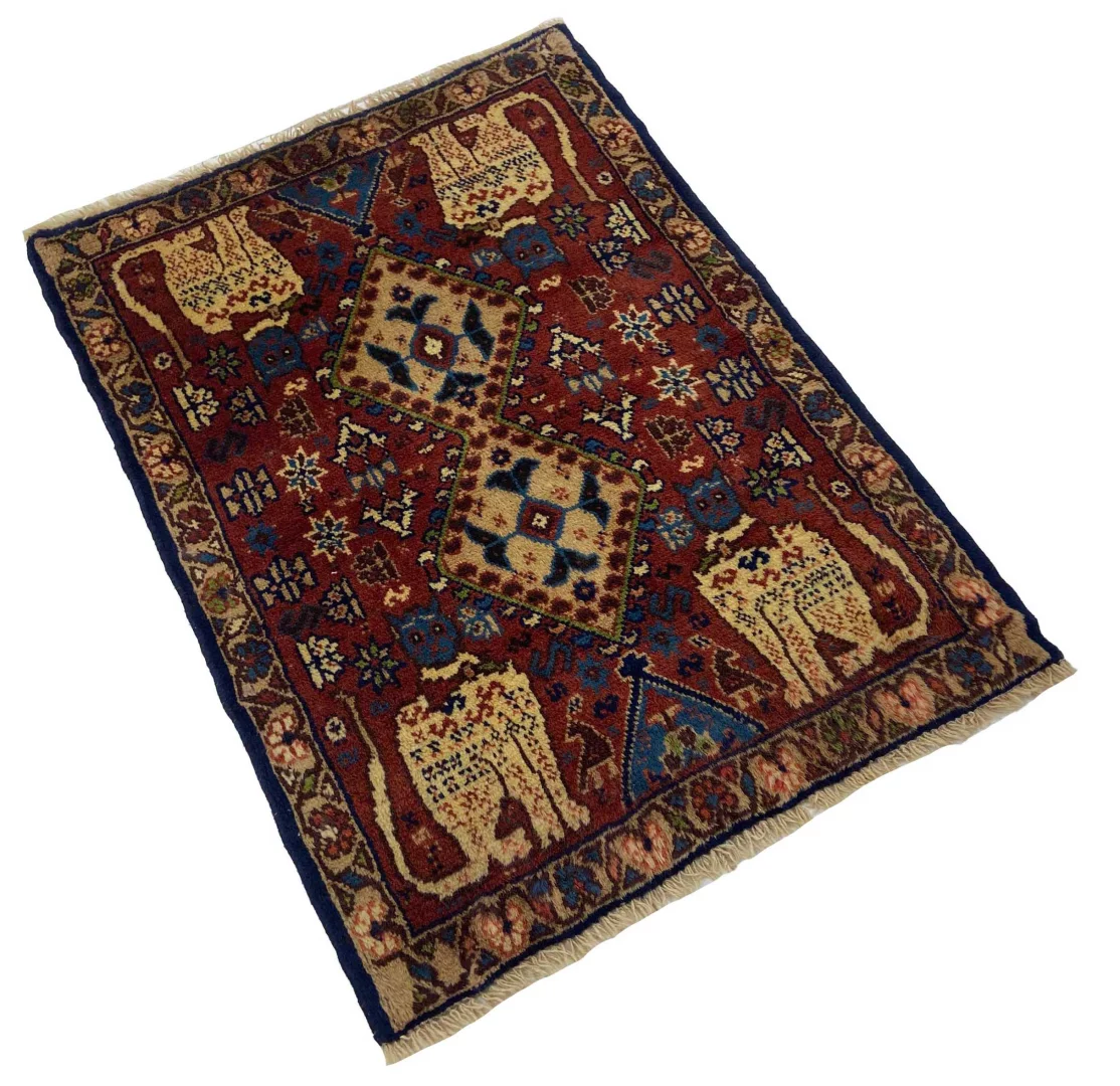 shiraz-orientteppich-82-x-58-cm-100000-knoten-handgeknupft-2 Perserteppich Shiraz 82 x 58 cm Wolle handgeknüpft
