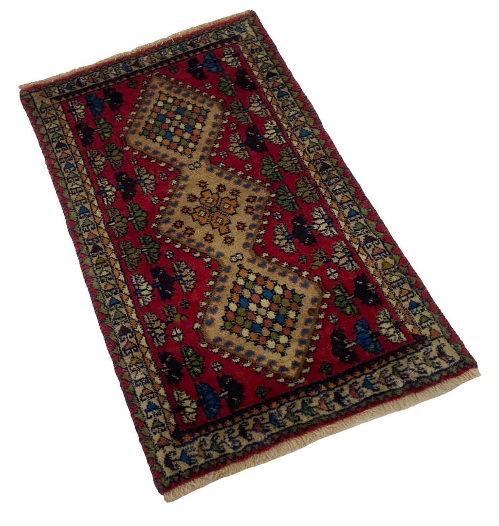 Perserteppich Shiraz 84 x 52 cm Wolle handgeknüpft