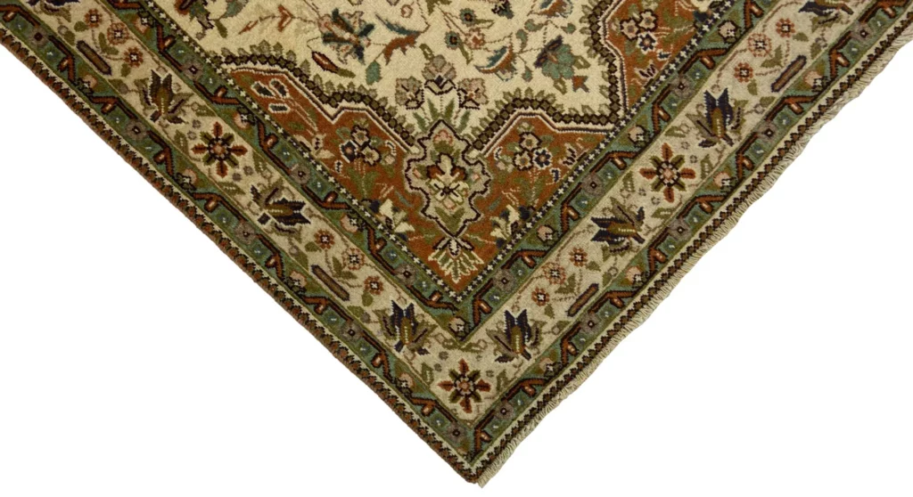 orientteppich-tabris-145-x-96-cm-50-raj-handgeknupft-seide-3 Perserteppich Täbris 145 x 96 cm Seide handgeknüpft