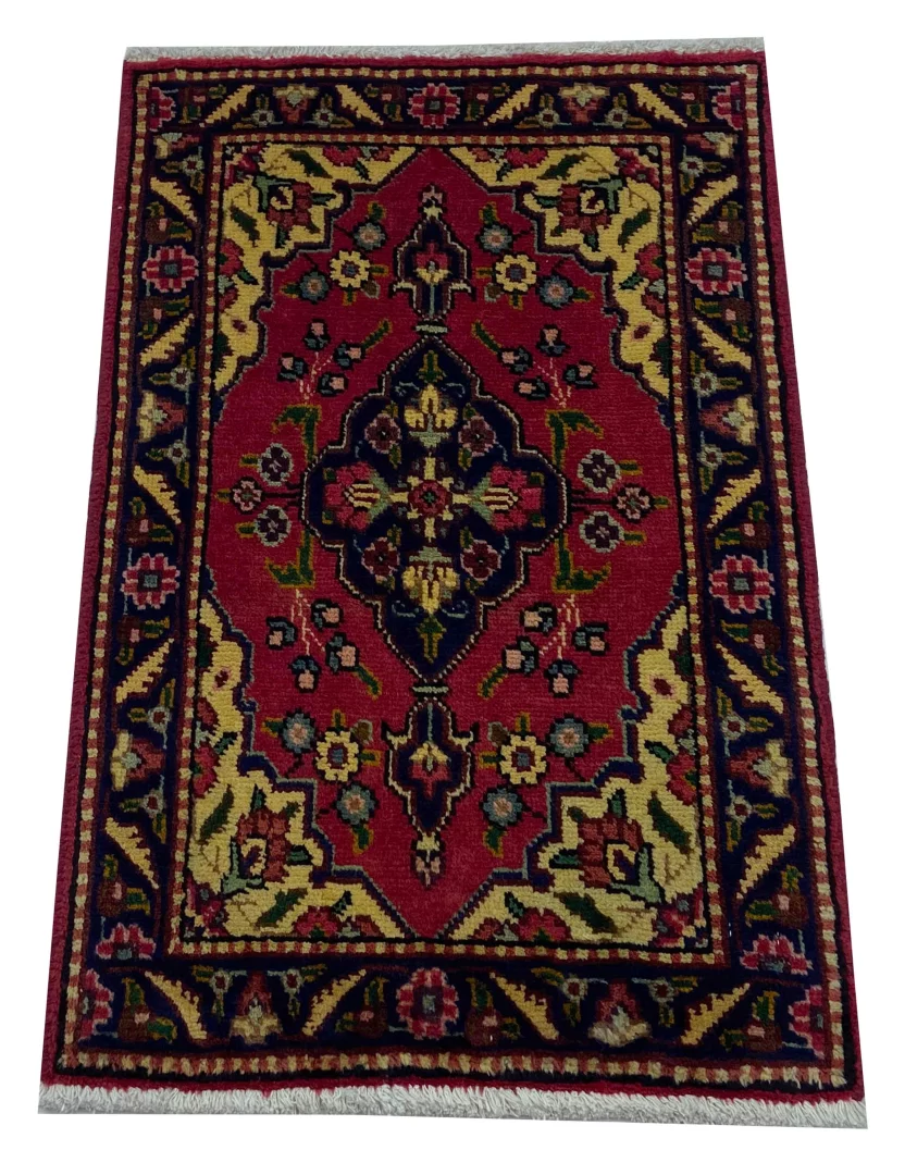 Perserteppich Täbris 88 x 57 cm handgeknüpft