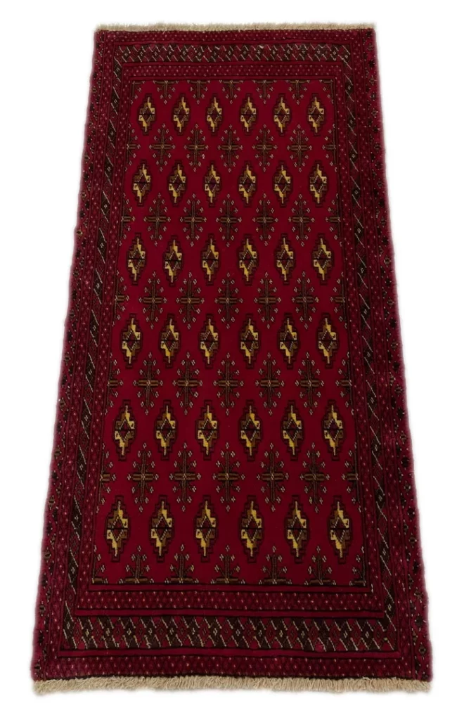 Perserteppich Turkman 113 x 53 cm Wolle handgeknüpft
