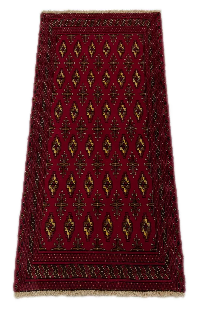 Perserteppich Turkman 113 x 53 cm Wolle handgeknüpft