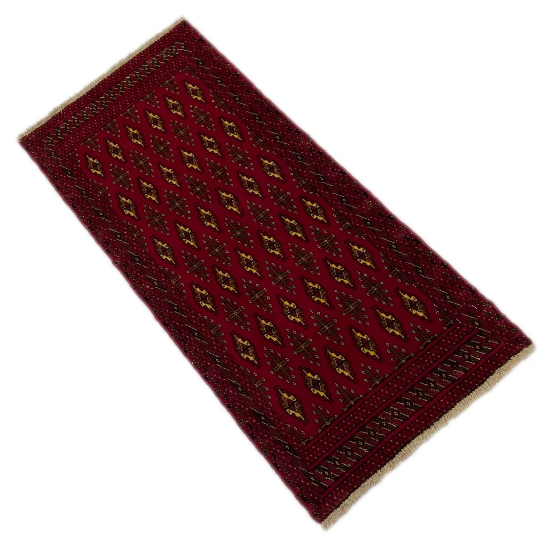 Perserteppich Turkman 113 x 53 cm Wolle handgeknüpft
