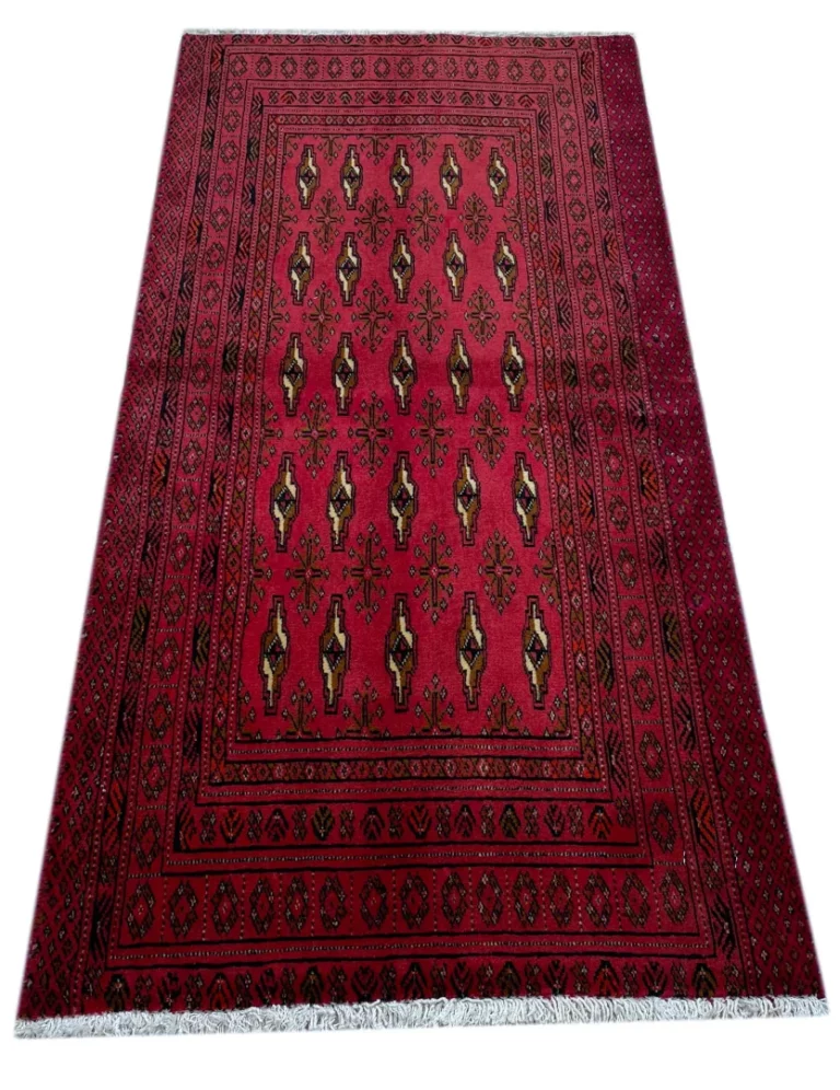 Perserteppich Turkman 130 x 60 cm Wolle handgeknüpft