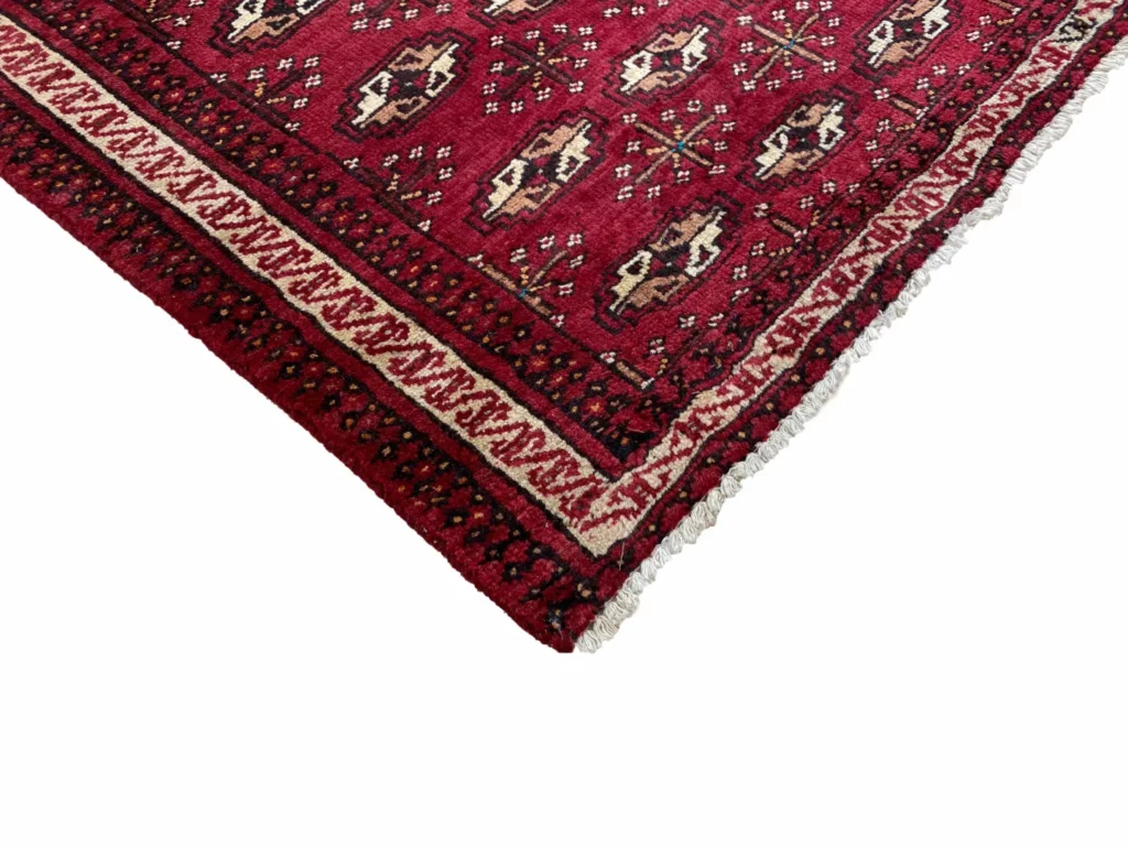 Perserteppich Turkman 135 x 75 cm Wolle handgeknüpft