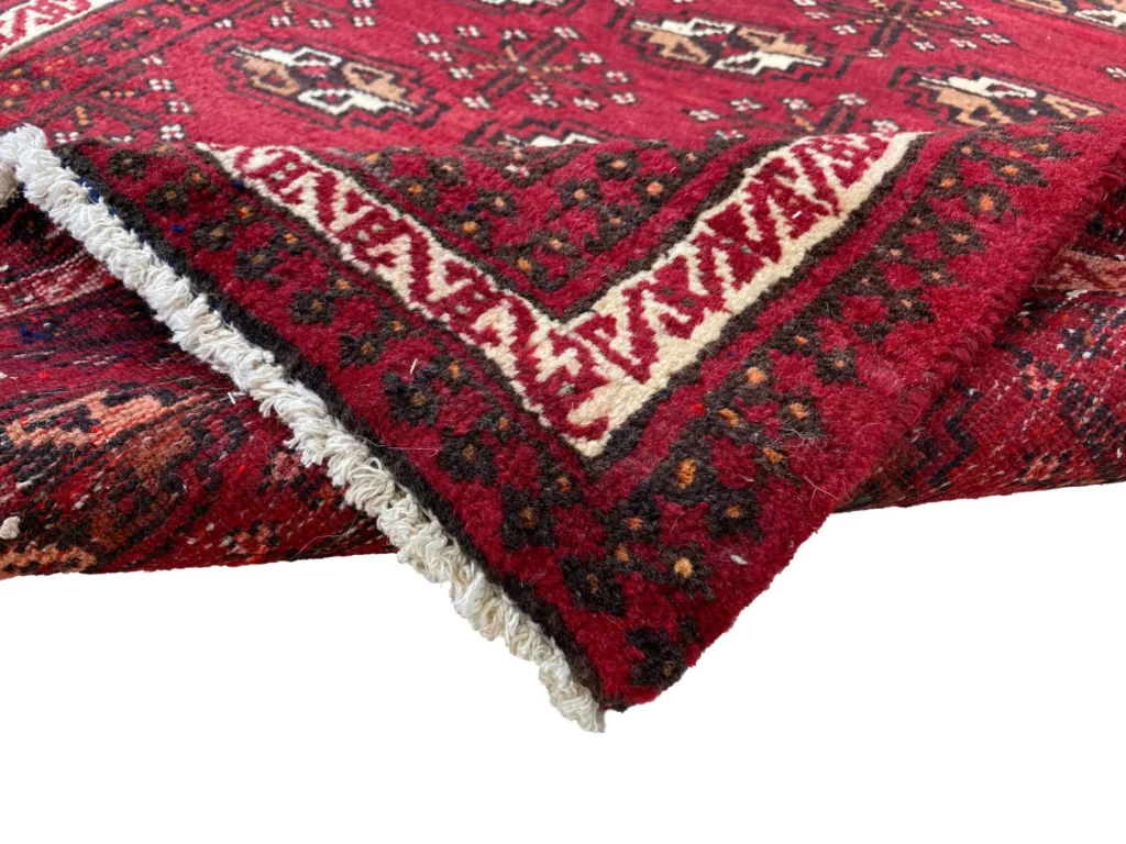 Perserteppich Turkman 135 x 75 cm Wolle handgeknüpft