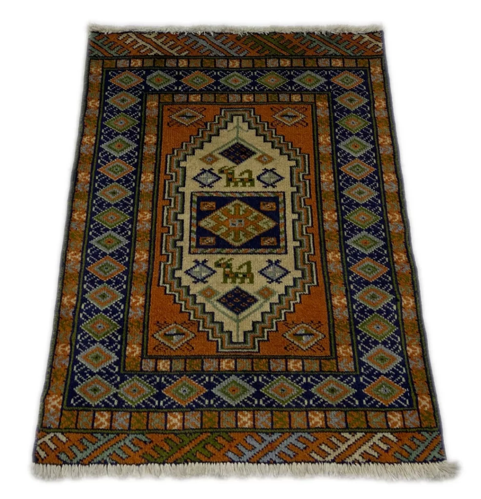 Perserteppich Nordpersien 82 x 60 cm Wolle handgeknüpft