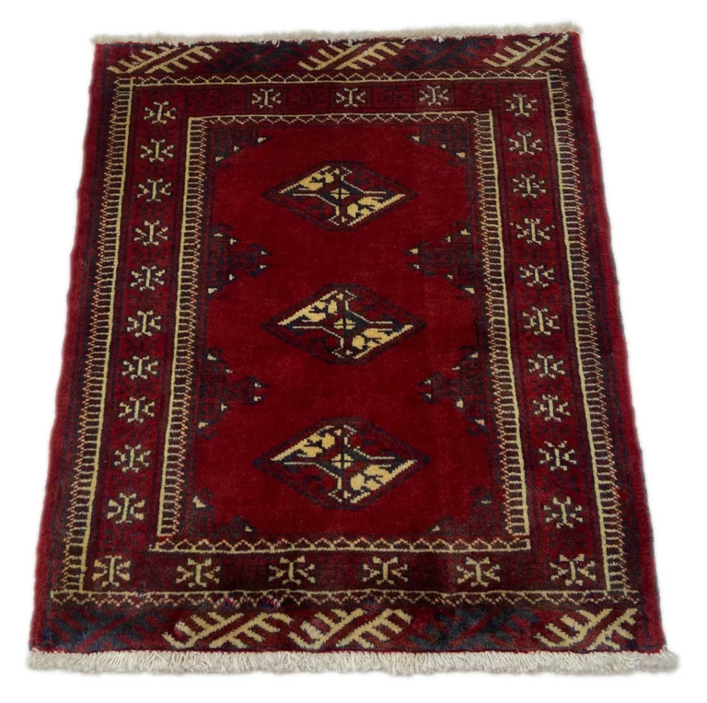 turkman-orientteppich-84-x-70-cm-200000-knoten-handgeknupft-1 Perserteppich Turkman 84 x 70 cm Wolle handgeknüpft