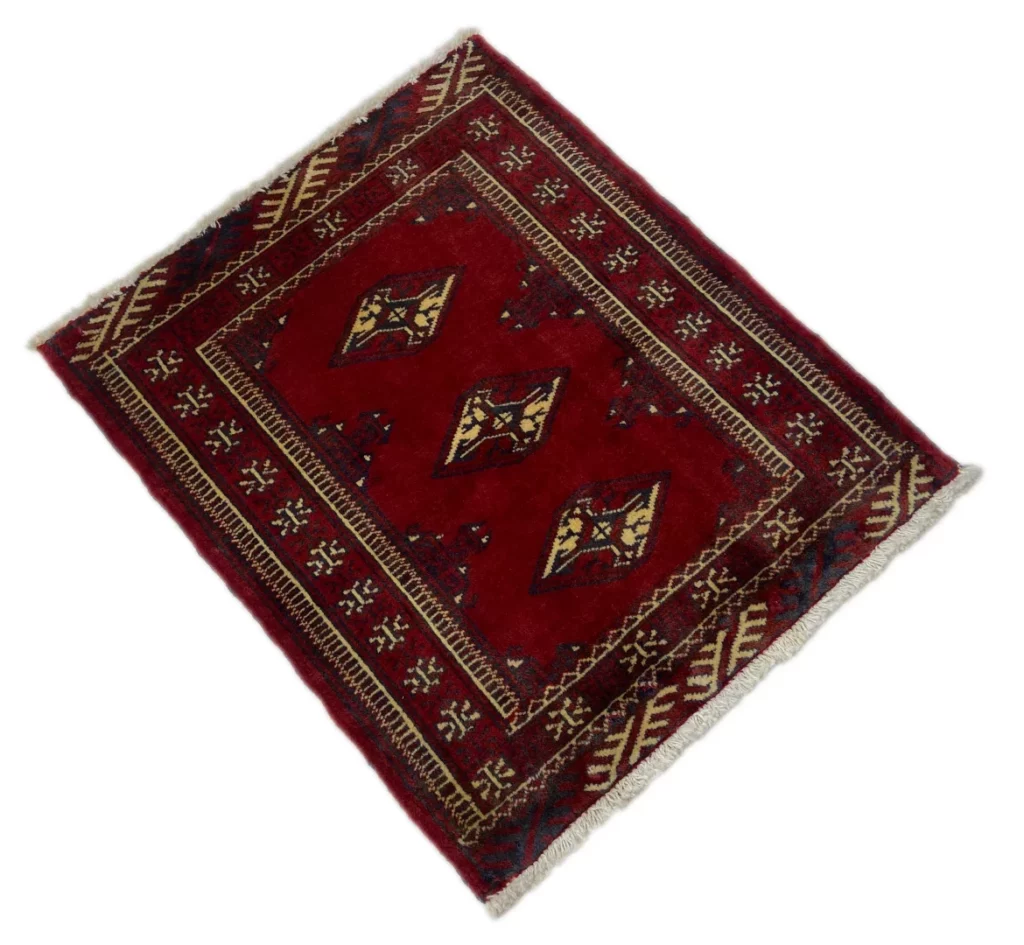 turkman-orientteppich-84-x-70-cm-200000-knoten-handgeknupft-2 Perserteppich Turkman 84 x 70 cm Wolle handgeknüpft