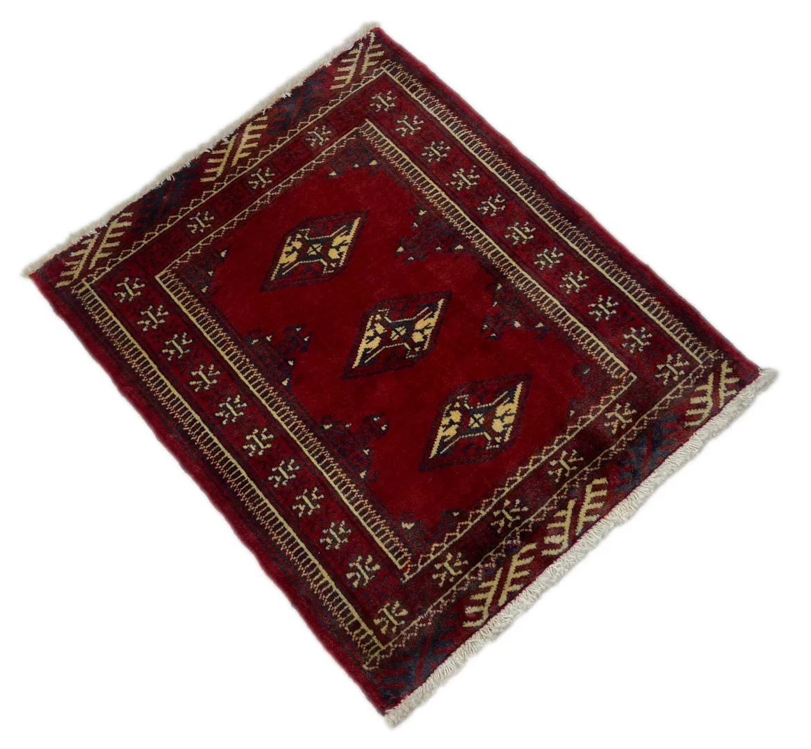 turkman-orientteppich-84-x-70-cm-200000-knoten-handgeknupft-2 Perserteppich Turkman 84 x 70 cm Wolle handgeknüpft