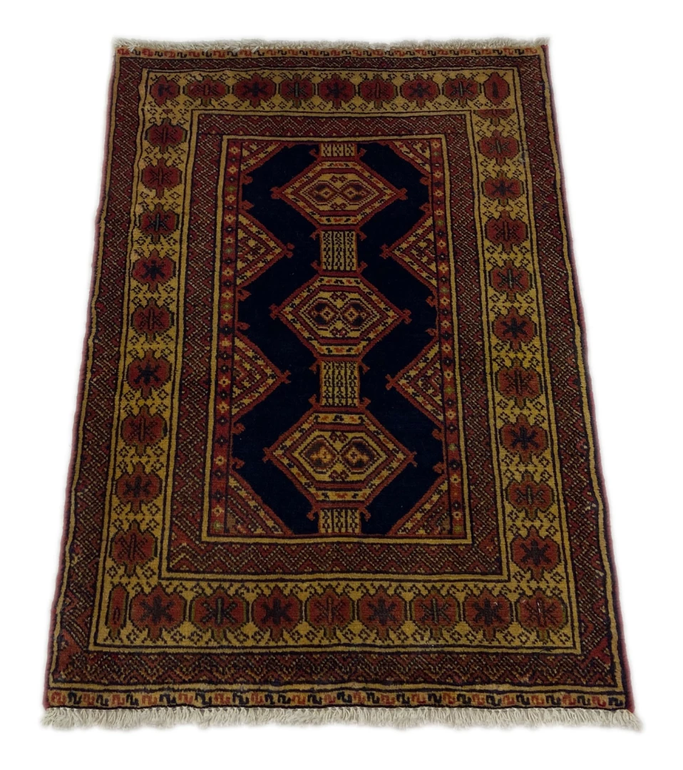turkman-teppich-88-x-64-cm-200000-knoten-m-handgeknupft-1 Perserteppich Turkman 88 x 64 cm Wolle handgeknüpft