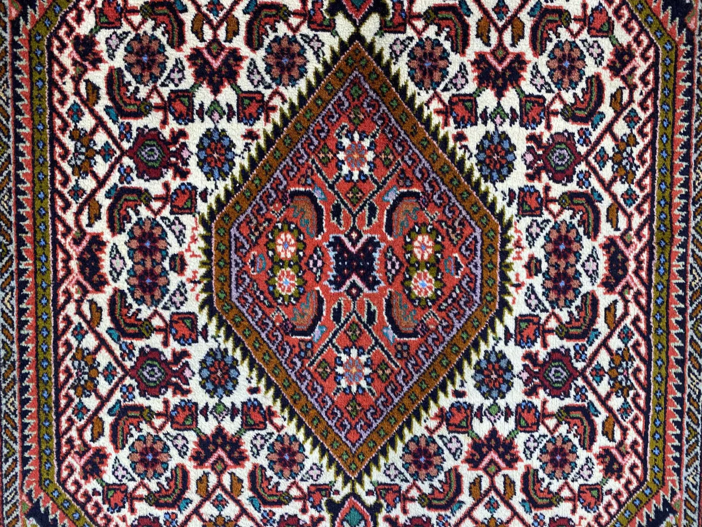 Perserteppich Zandschan 137 x 83 cm Baumwolle handgeknüpft