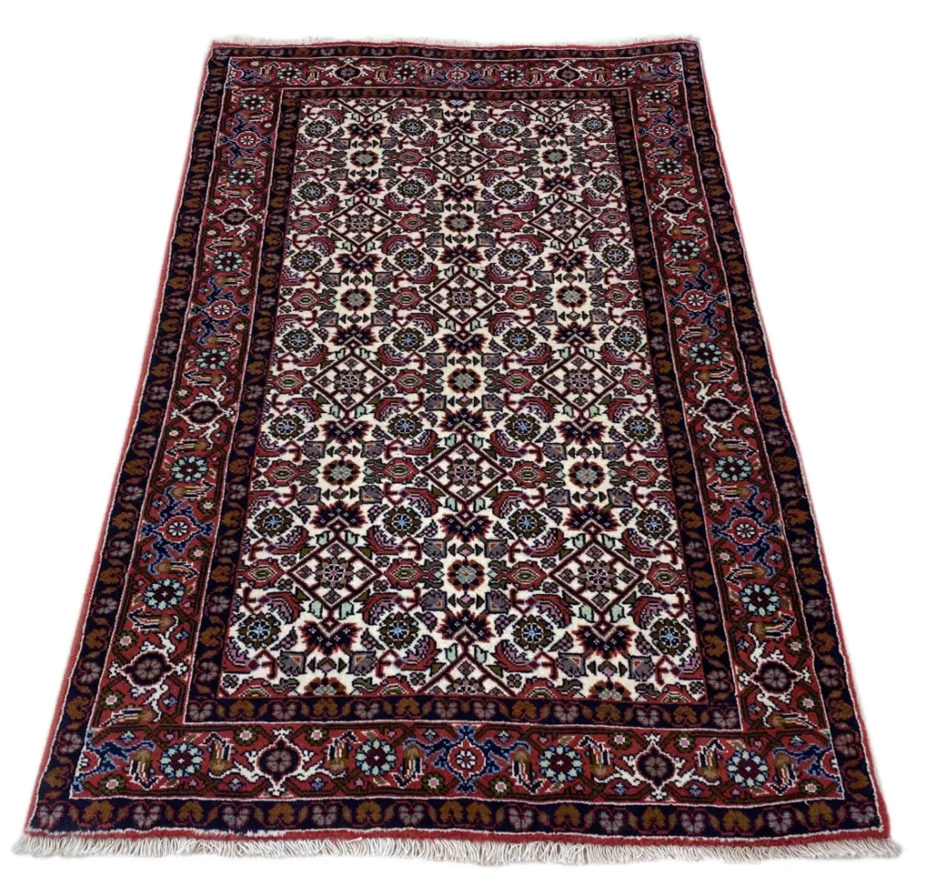 Perserteppich Zandschan 138 x 86 cm Baumwolle handgeknüpft