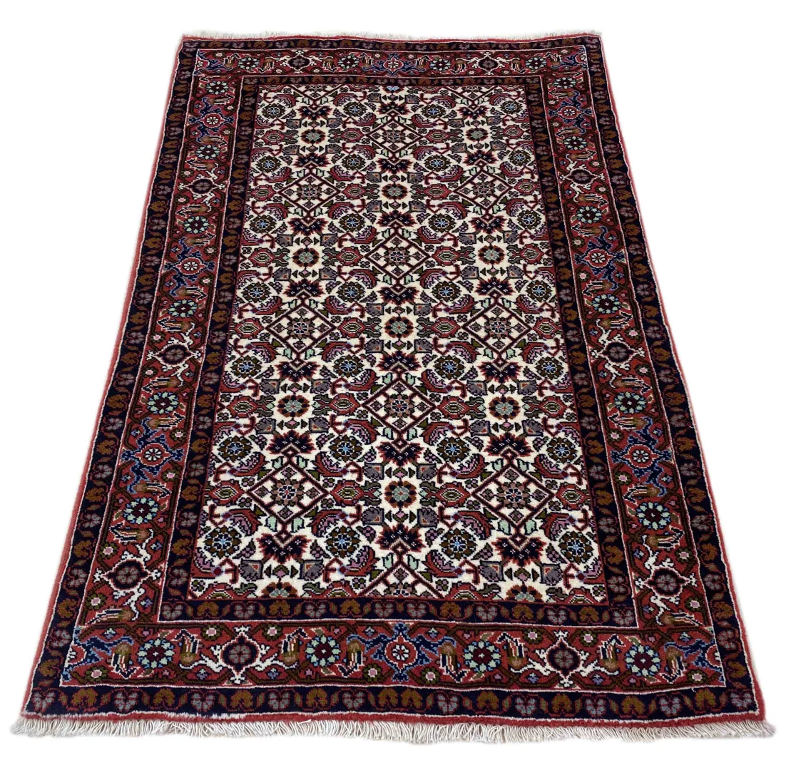 Perserteppich Zandschan 138 x 86 cm Baumwolle handgeknüpft