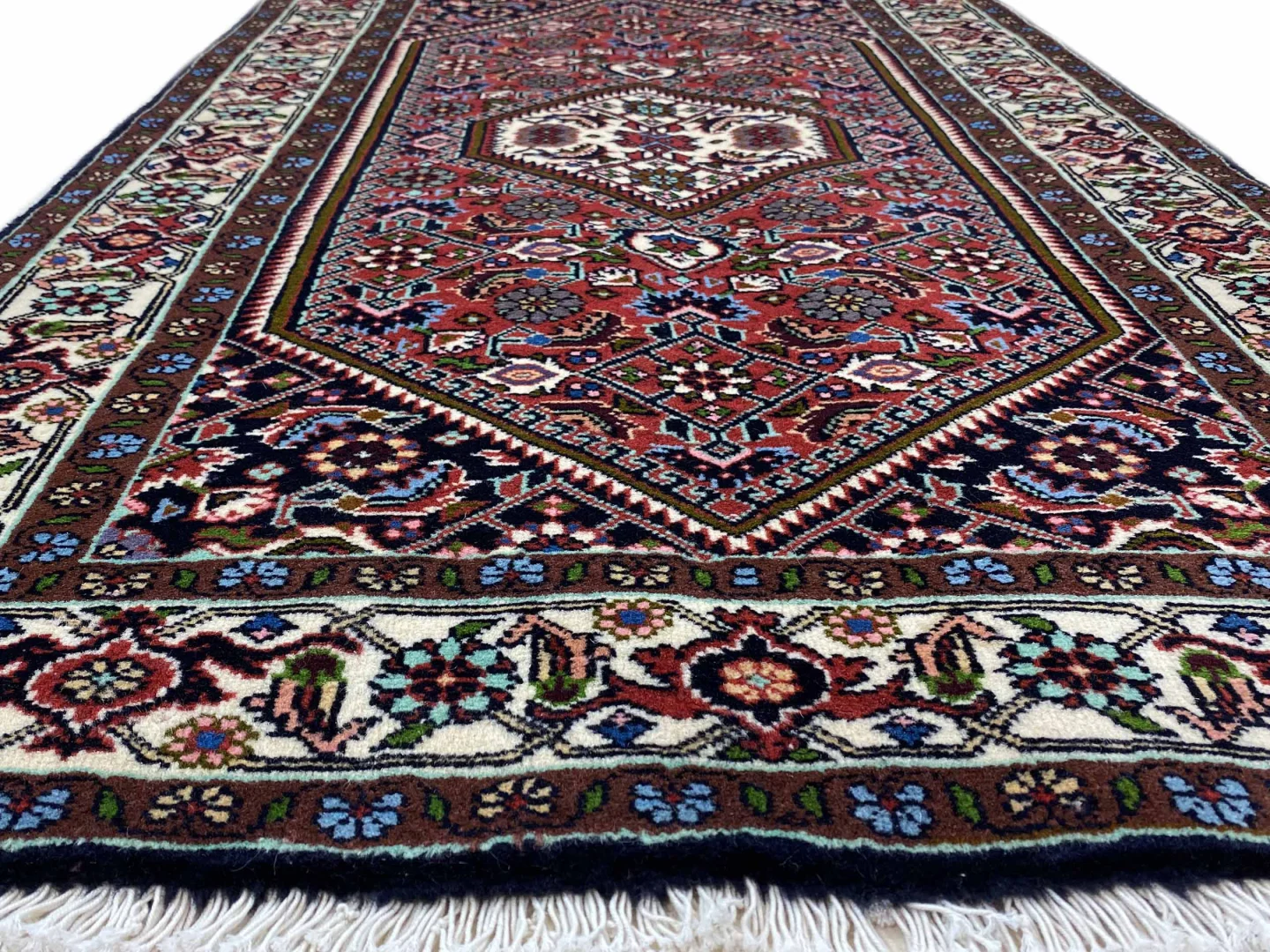 Perserteppich Zandschan 142 x 81 cm Baumwolle handgeknüpft