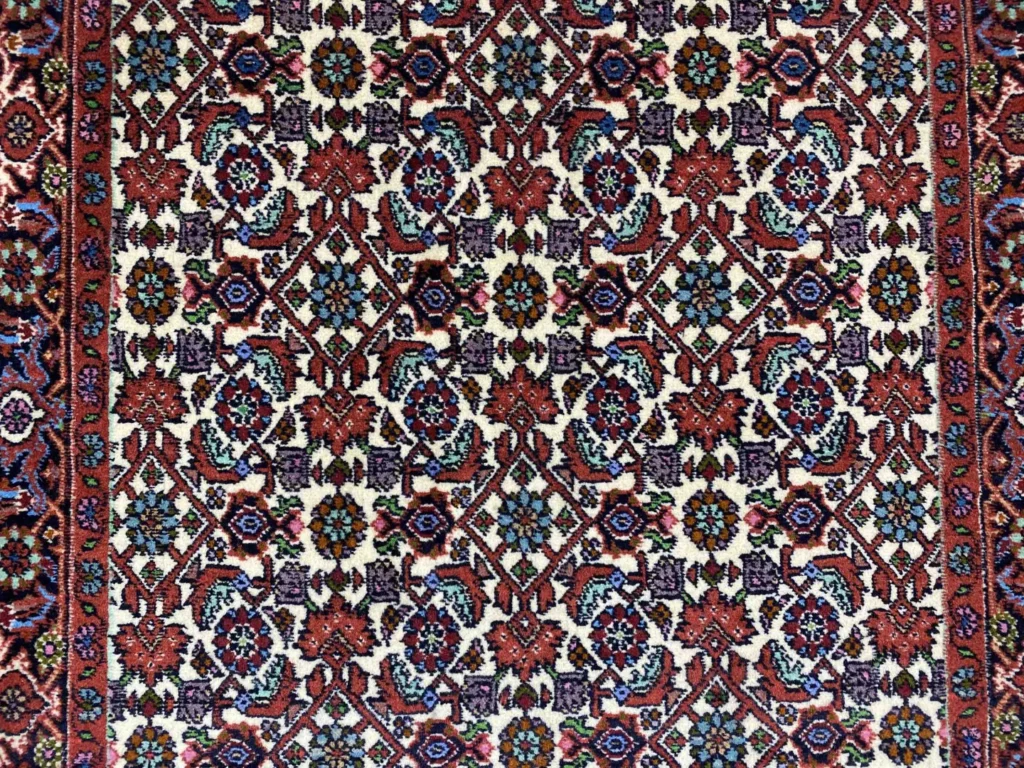 zandschan-teppich-143-x-82-cm-380000-knoten-geometrisches-muster-1-5 Perserteppich Zandschan 143 x 82 cm Baumwolle handgeknüpft