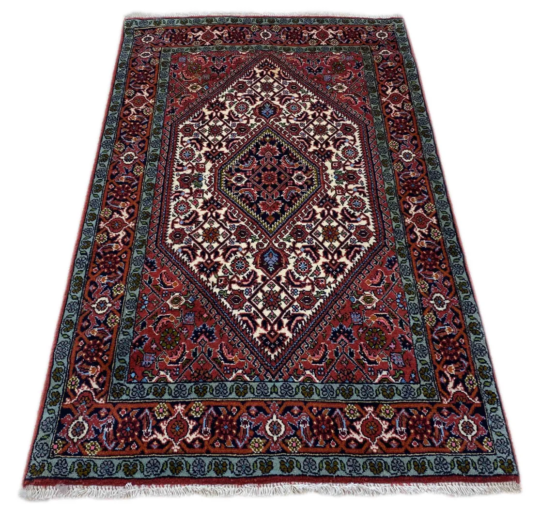 zandschan-orientteppich-143-x-86-cm-380000-knoten-handgeknupft-1 Perserteppich Zandschan 143 x 86 cm Baumwolle handgeknüpft