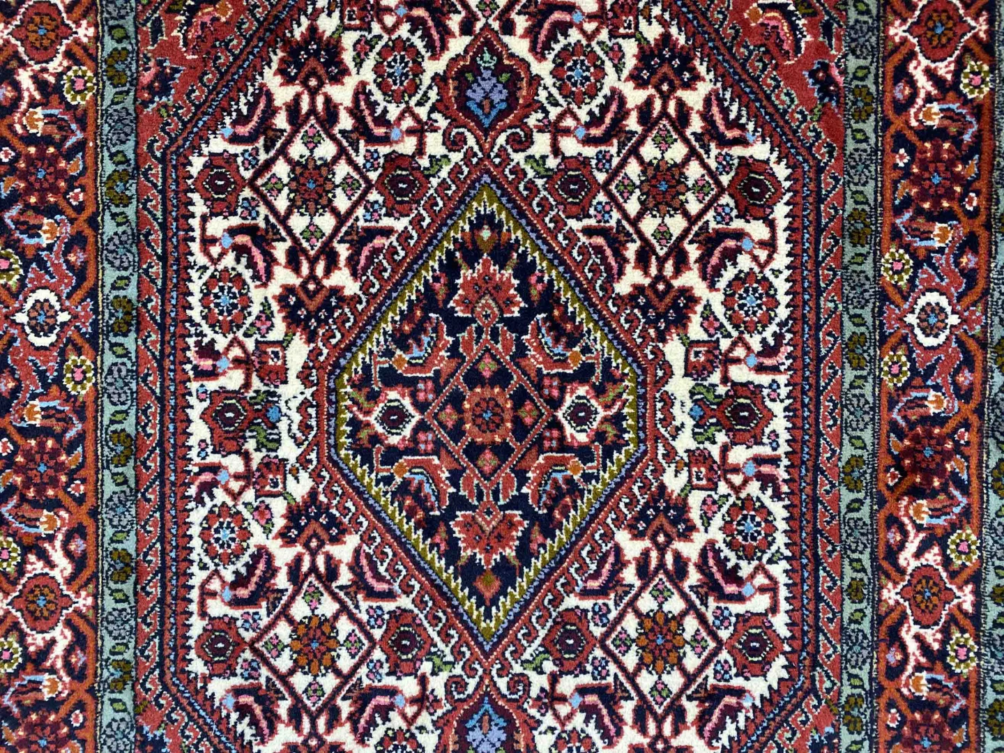 zandschan-orientteppich-143-x-86-cm-380000-knoten-handgeknupft-5 Perserteppich Zandschan 143 x 86 cm Baumwolle handgeknüpft