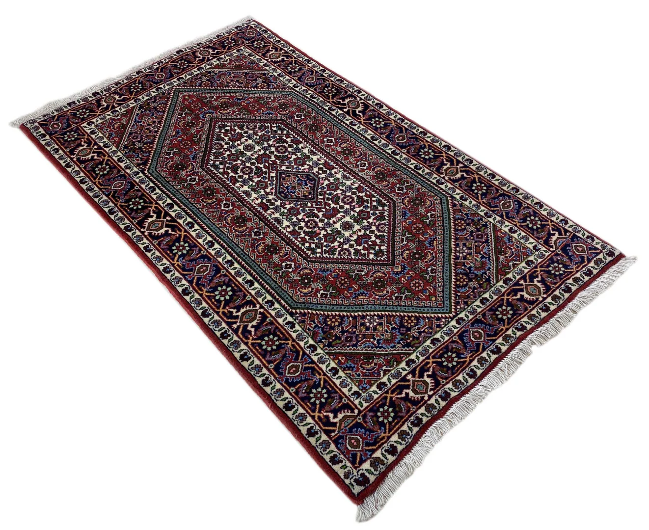 orientteppich-zandschan-144-x-84-cm-380000-knoten-rotbraun-handgeknupft-2 Perserteppich Zandschan 144 x 84 cm Baumwolle handgeknüpft