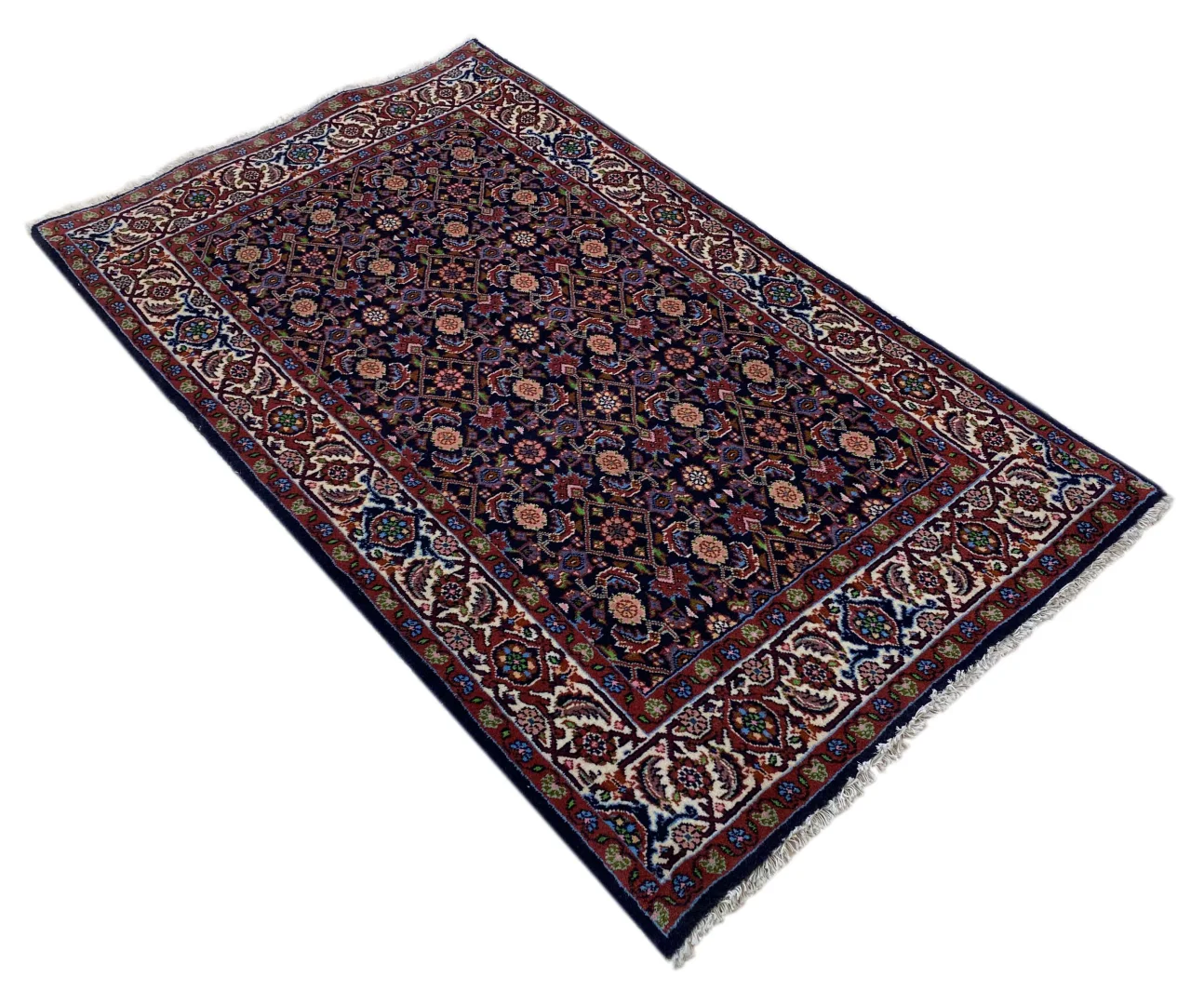 zandschan-perserteppich-145-x-88-cm-280000-knoten-handgeknupft-2 Perserteppich Zandschan 145 x 88 cm Baumwolle handgeknüpft