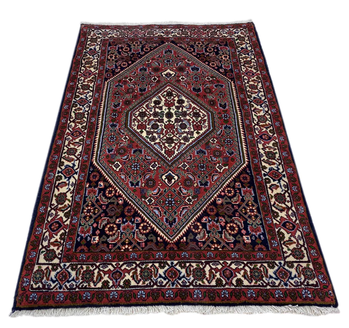 zandschan-teppich-144-x-88-cm-380000-knoten-handgeknupft-1 Perserteppich Zandschan 144 x 88 cm Baumwolle handgeknüpft