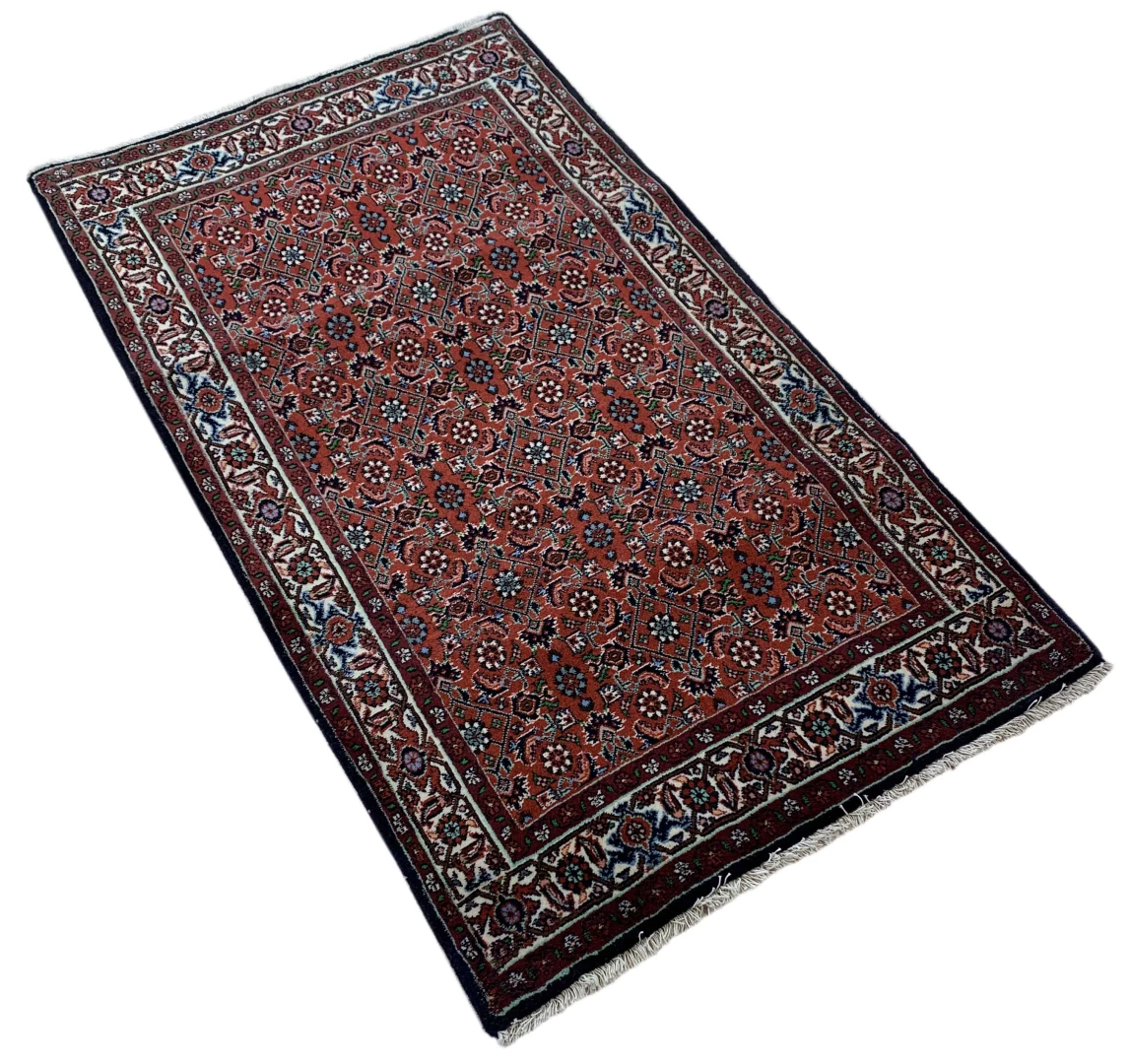 zandschan-orientteppich-148-x-88-cm-380000-knoten-handgeknupft-1 Perserteppich Zandschan 148 x 88 cm Baumwolle handgeknüpft