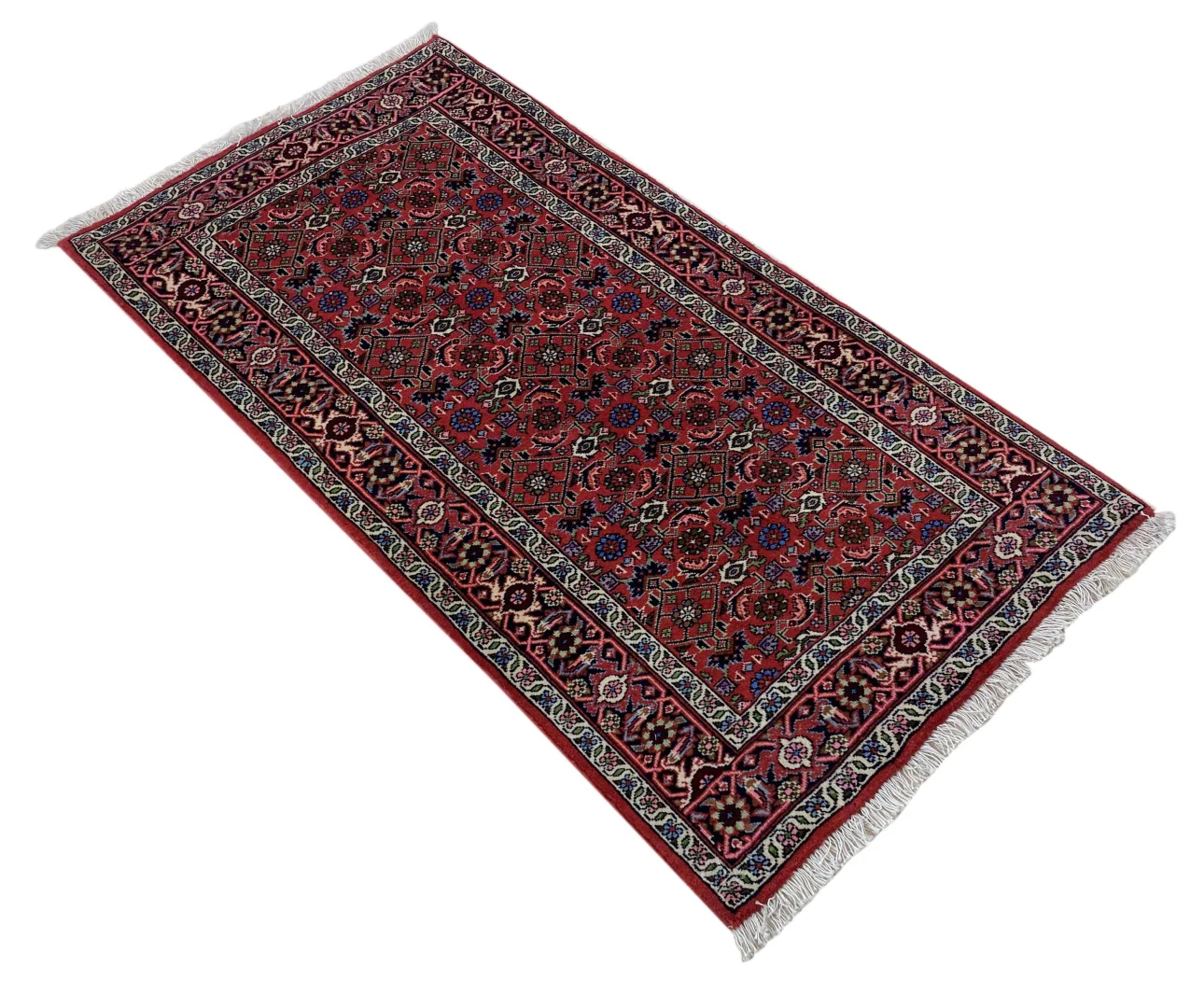 zandschan-orientteppich-150-x-81-cm-280000-knoten-handgeknupft-2 Perserteppich Zandschan 150 x 81 cm Baumwolle handgeknüpft