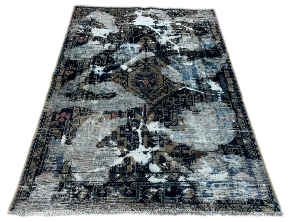Orientteppich 177 x 115 cm Wolle handgeknüpft