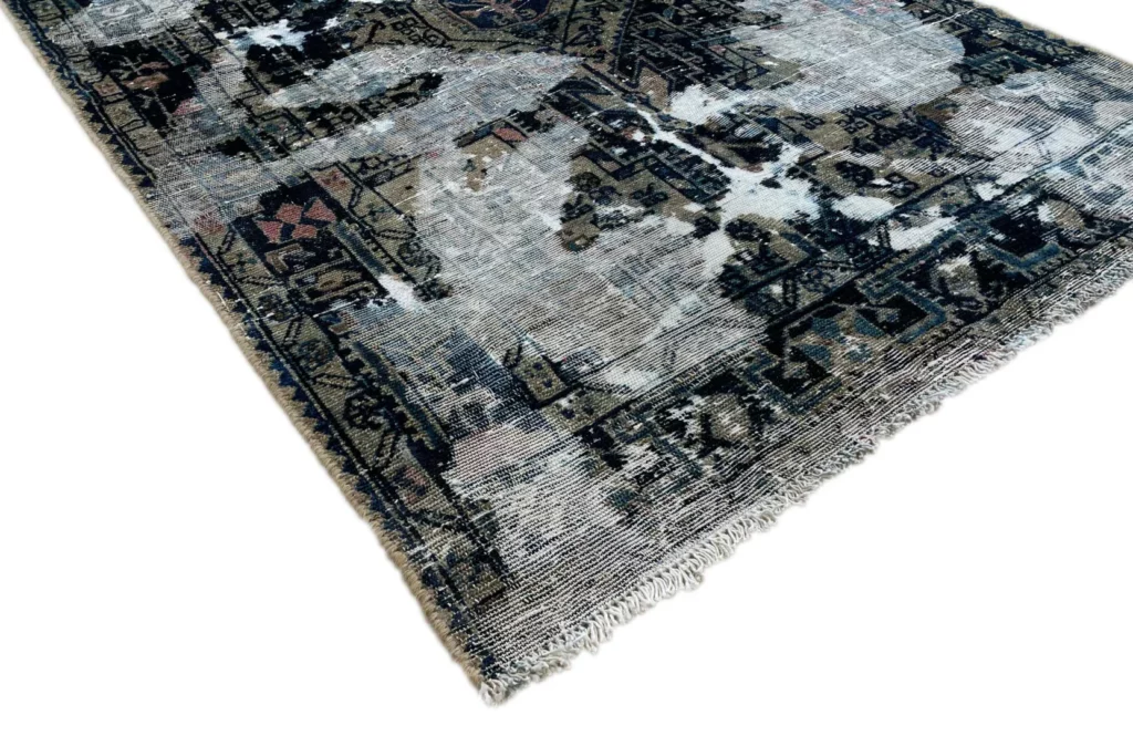 Orientteppich 177 x 115 cm Wolle handgeknüpft