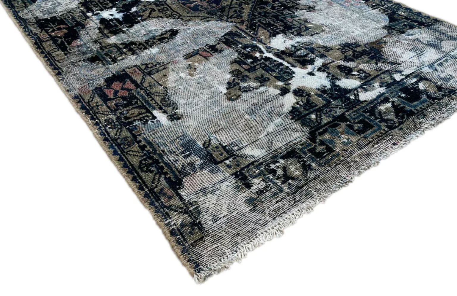 Orientteppich 177 x 115 cm Wolle handgeknüpft