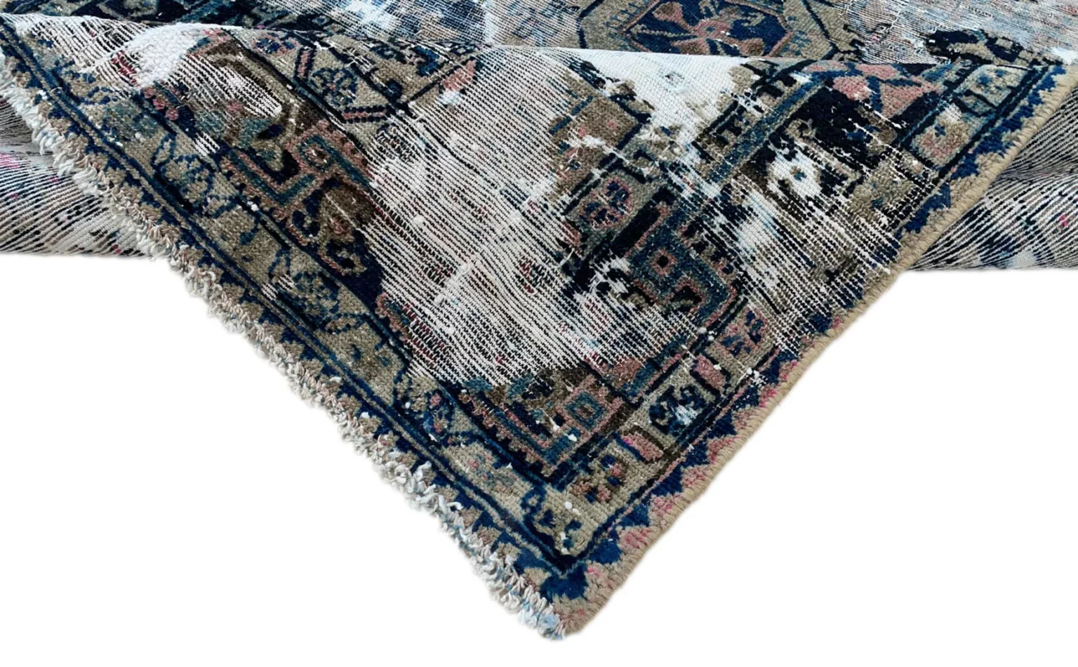 Orientteppich 177 x 115 cm Wolle handgeknüpft