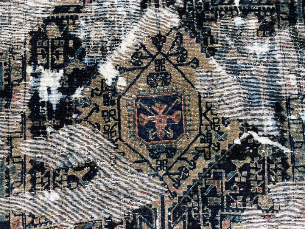 Orientteppich 177 x 115 cm Wolle handgeknüpft