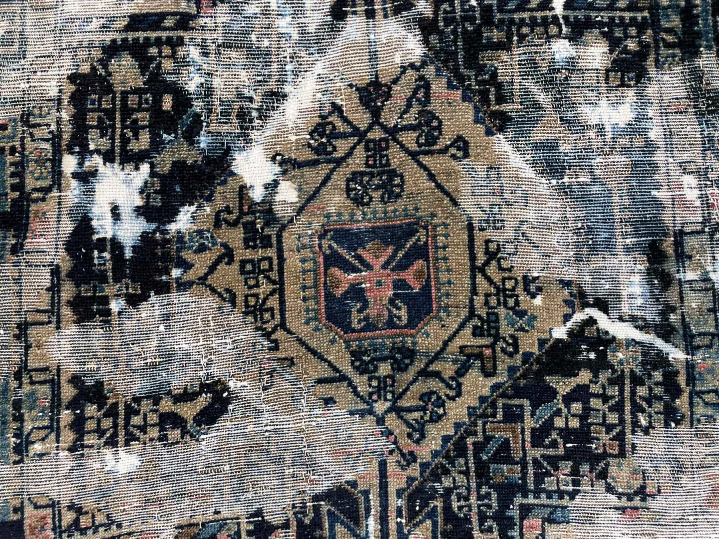 Orientteppich 177 x 115 cm Wolle handgeknüpft