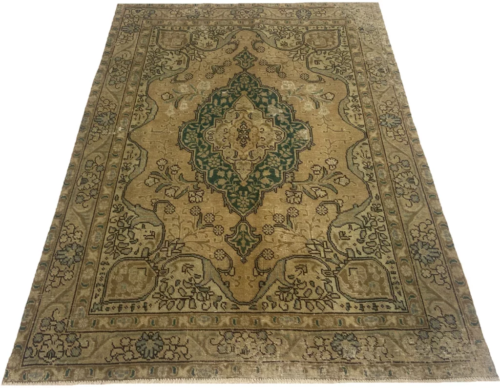 Orientteppich 187 x 138 cm Wolle handgeknüpft