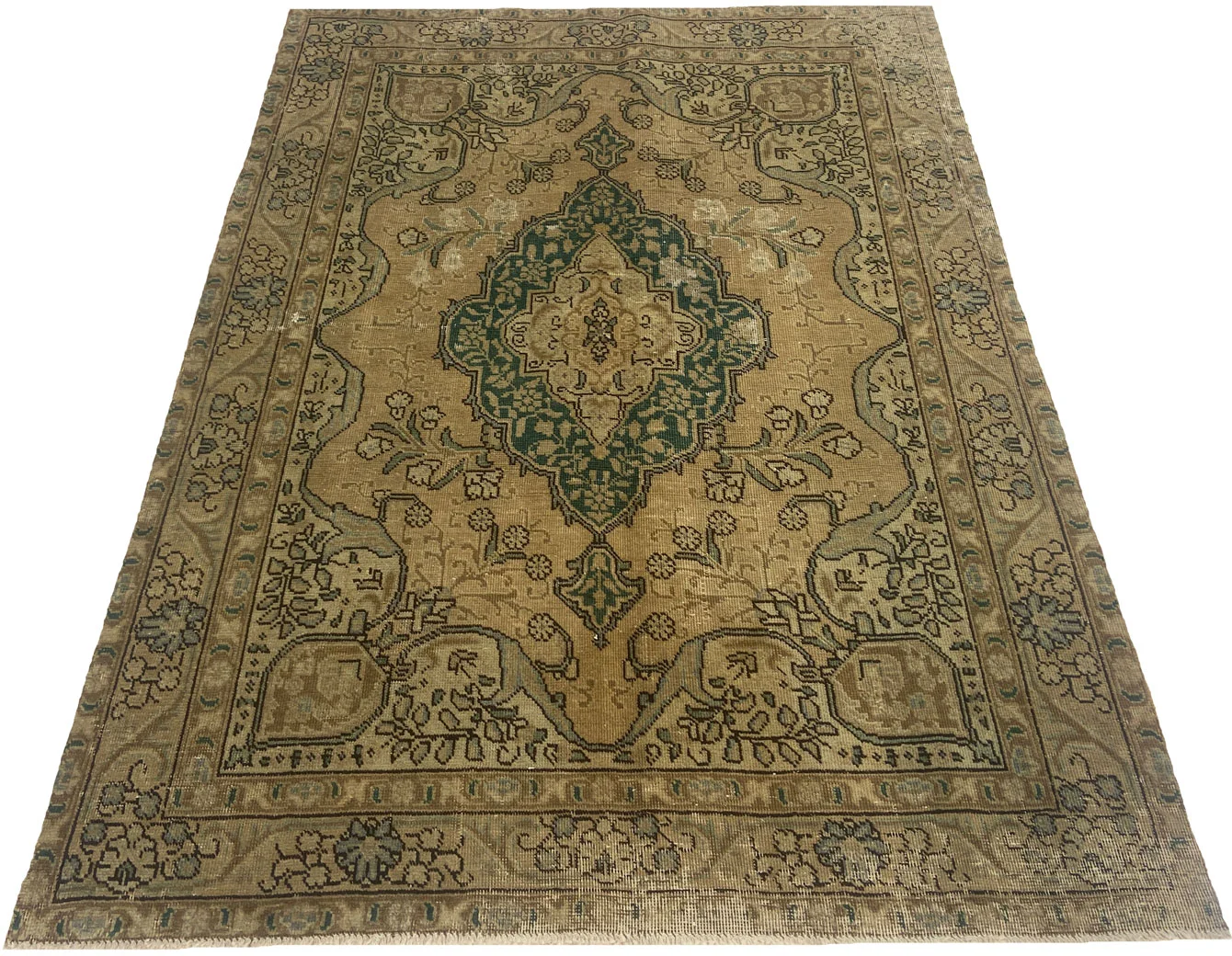 Orientteppich 187 x 138 cm Wolle handgeknüpft