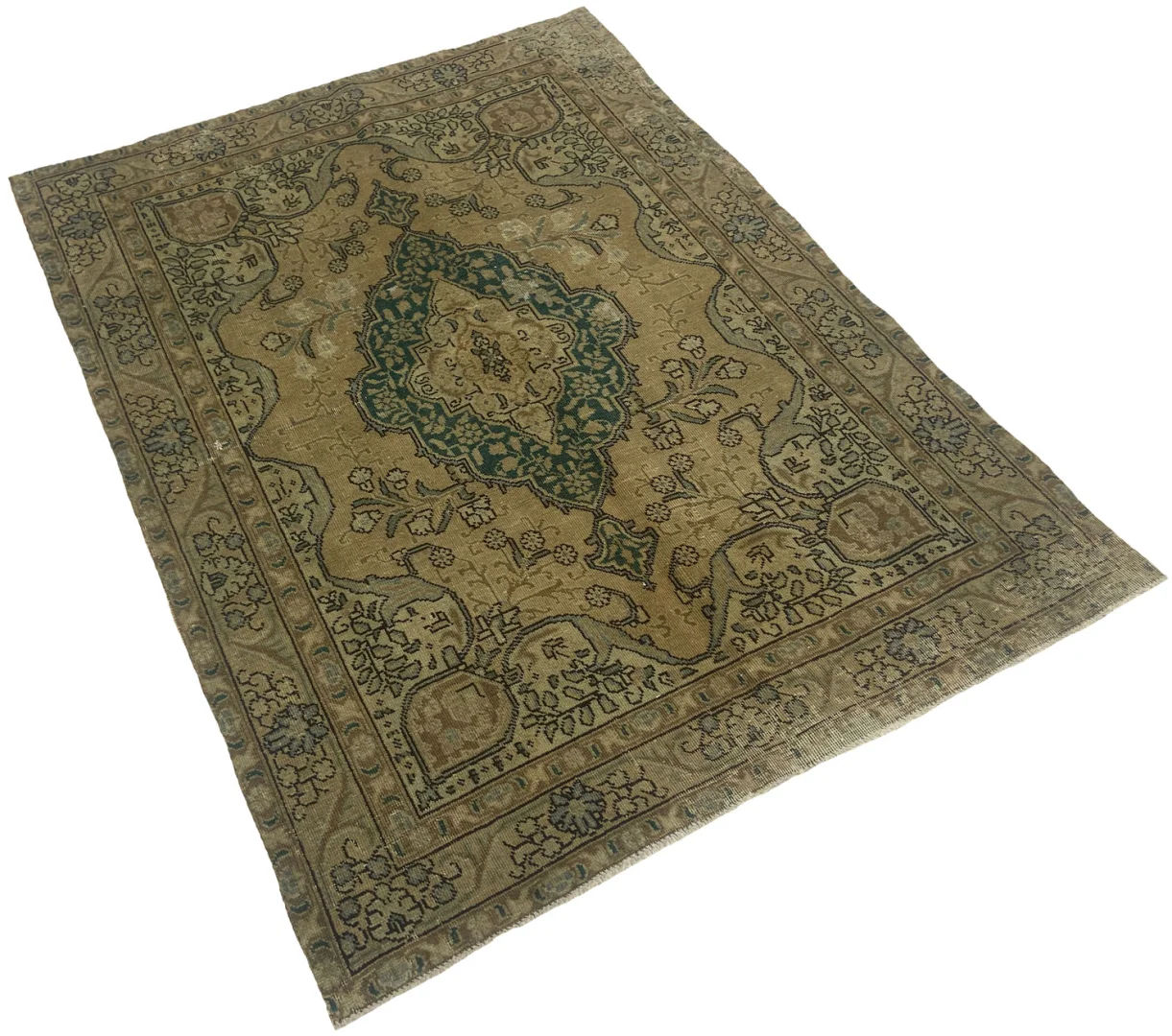 Orientteppich 187 x 138 cm Wolle handgeknüpft