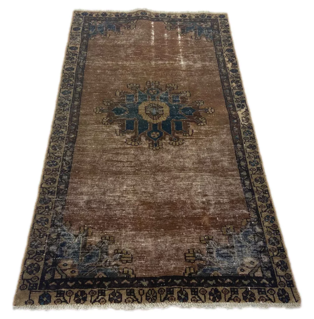 Orientteppich 188 x 100 cm Wolle handgeknüpft