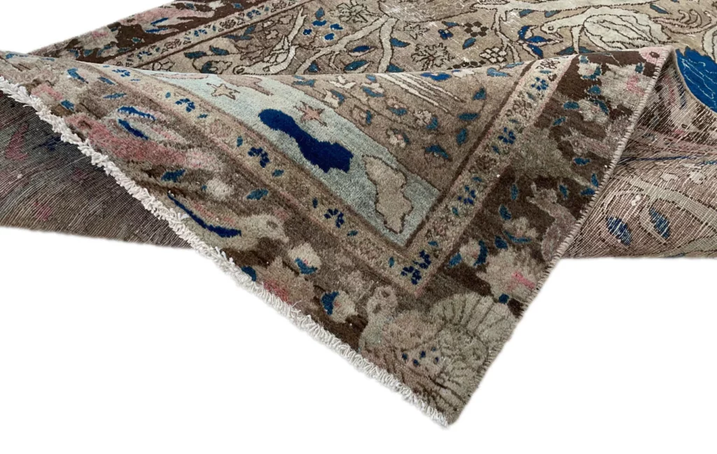 Orientteppich 205 x 115 cm Wolle handgeknüpft