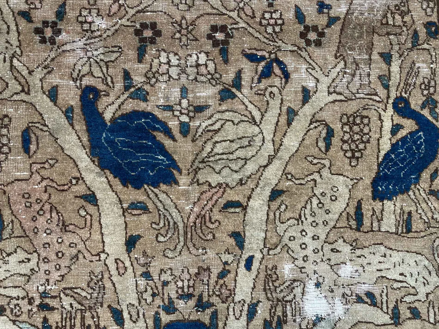 Orientteppich 205 x 115 cm Wolle handgeknüpft