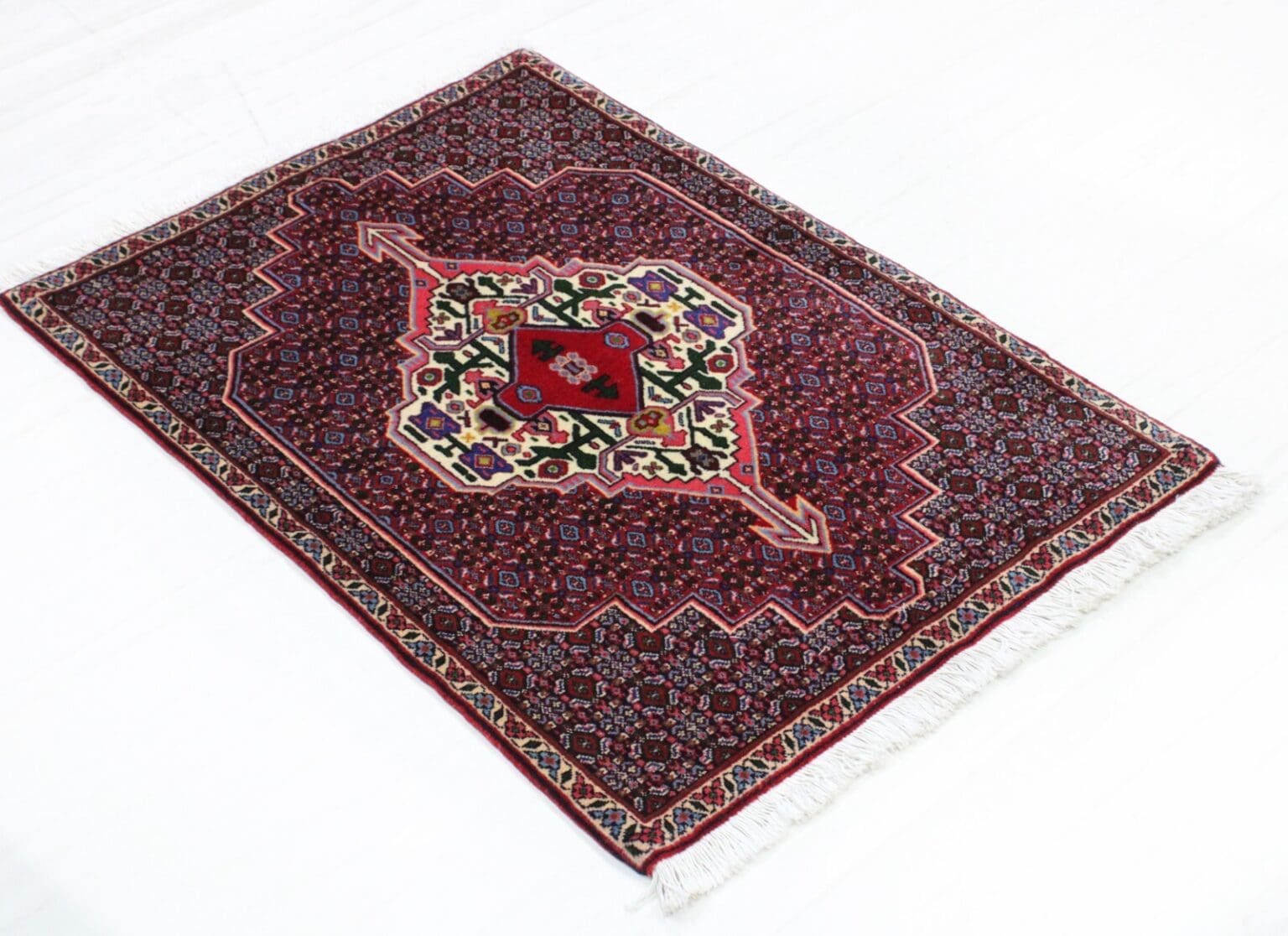 handgeknupfter-senneh-kurdi-orientteppich-100x70-cm-nr-33-yo-2 Perserteppich Senneh Kurdi 100 x 70 cm Wolle handgeknüpft
