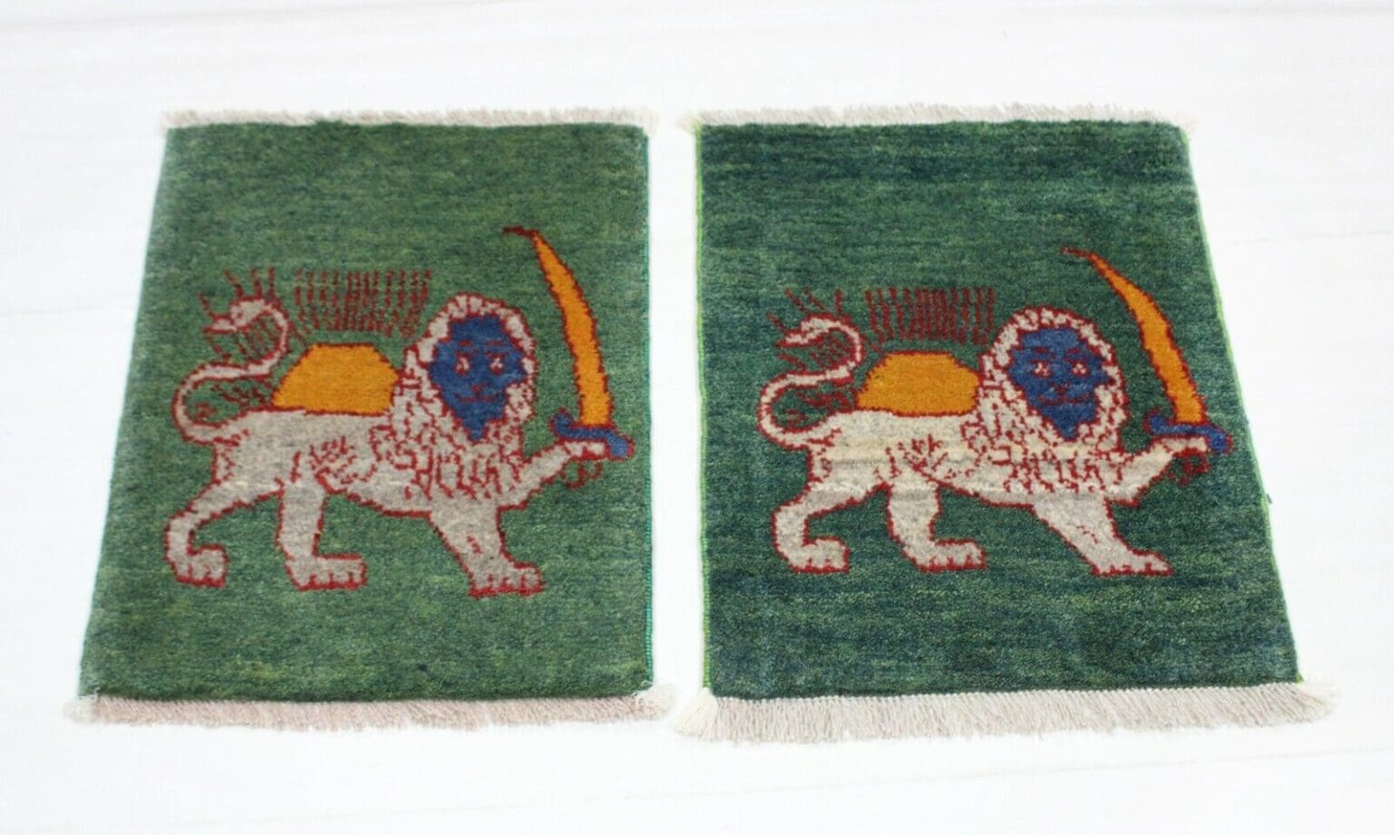 Perserteppich Gabbeh 60x40cm Wolle handgeknüpft