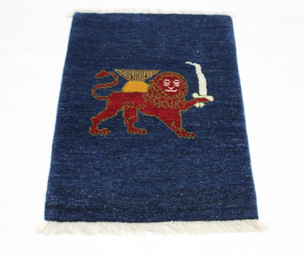 Perserteppich Gabbeh 89x62 cm Wolle handgeknüpft