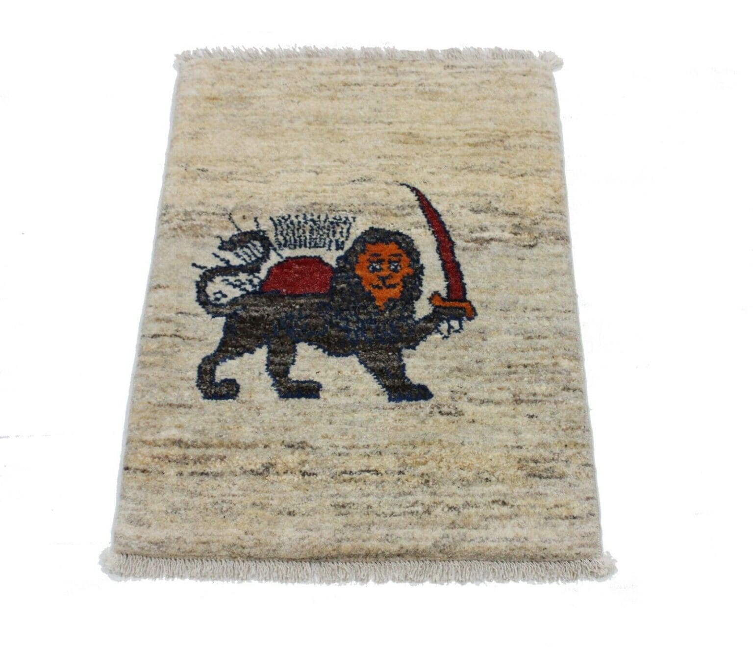 Perserteppich Gabbeh Ghashghai 89 x 61 cm Wolle handgeknüpft