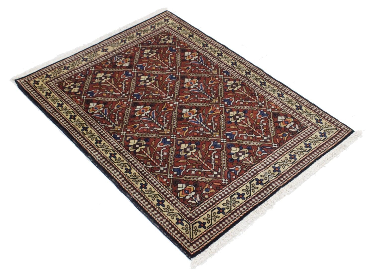 Orientteppich Russischer Kazak 110x80 cm Wolle handgeknüpft
