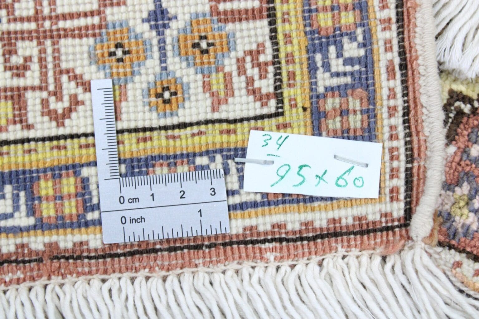 original-turkischer-teppich-95x60-cm-handgeknupft-orientteppich-4 Orientteppich Türkei 95 x 60 cm handgeknüpft