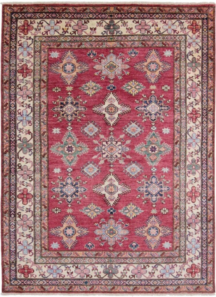 kazak-teppich-207x148-cm-160000-knoten-handgeknupft-wolle Orientteppich Kazak 207 x 148 cm Wolle handgeknüpft