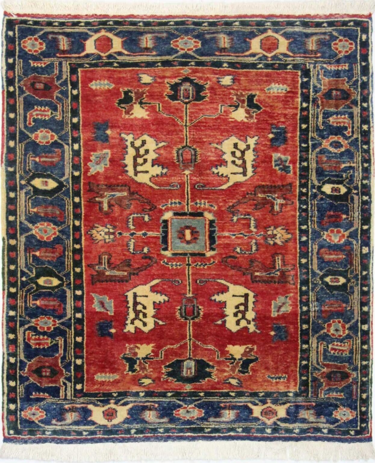 Orientteppich Aseri 161 x 138 cm Wolle handgeknüpft